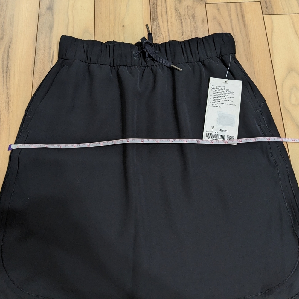NWT! Lululemon On The Fly Skirt In Black Size 8 - Picture 9 of 15